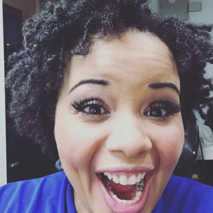 Excited selfie with short curly new locs — the joy of beginning