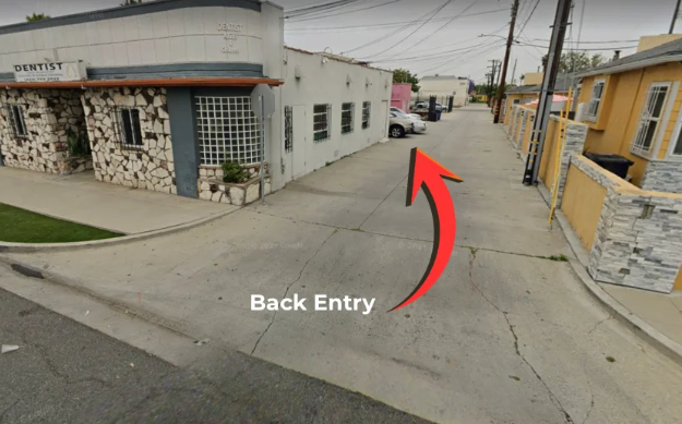 Back entrance of Naturally You Salon in Inglewood