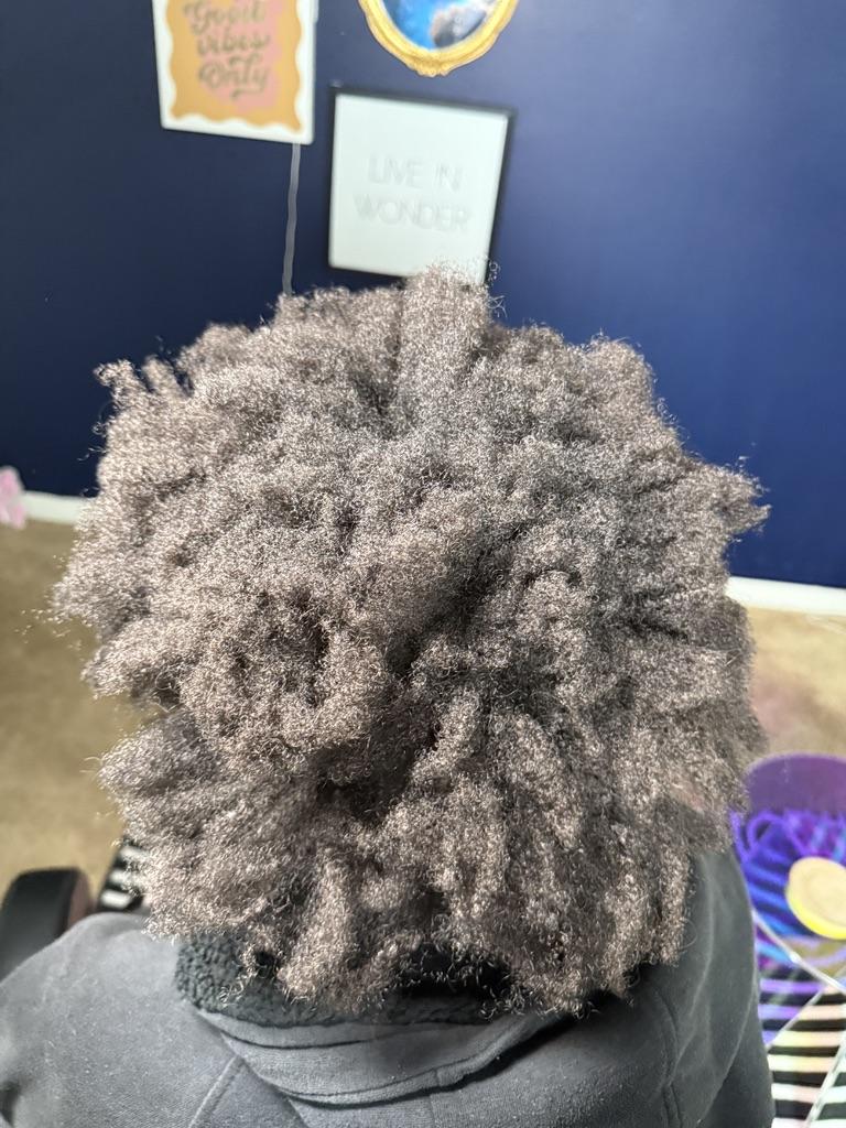 Tia — tighter curl pattern before Sisterlocks® installation